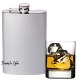 Cantil de Bolso Porta Bebidas 8 Oz 240 ml Aço Inox Classico
